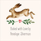 Hopping Bunny Square Gift Stickers Image 2 of 3